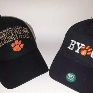 2 Clemson Tigers Cap Adjustable SC University Hats